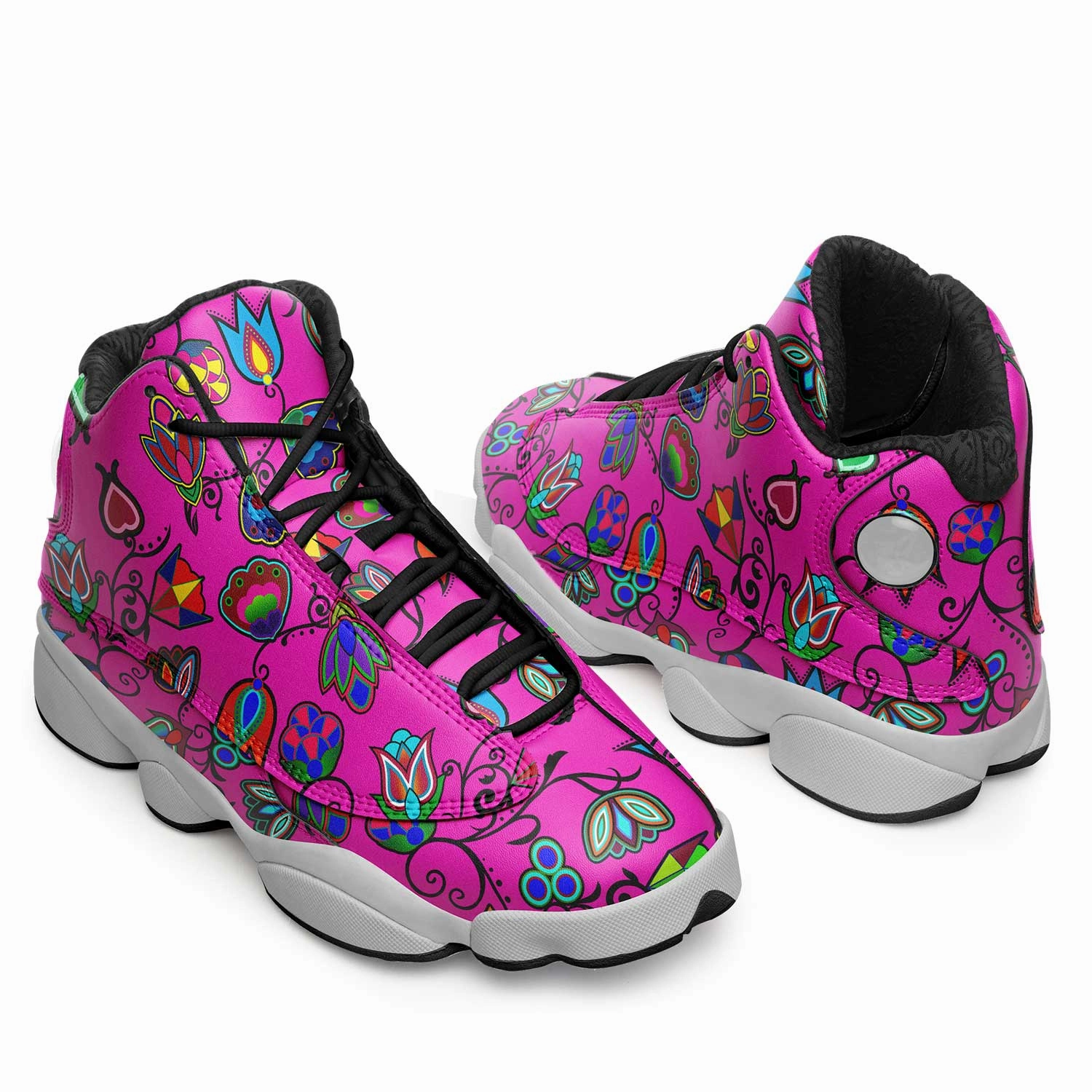 Techfit Basketball Shoes Indigenous Paisley Isstsokini