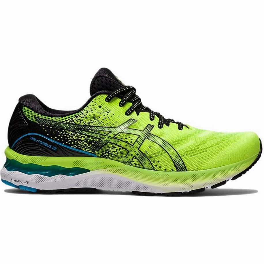 Men's Asics GEL-Nimbus 23, Hazard Green/Black, 9 D Medium Asics Gt 2000 Shoes