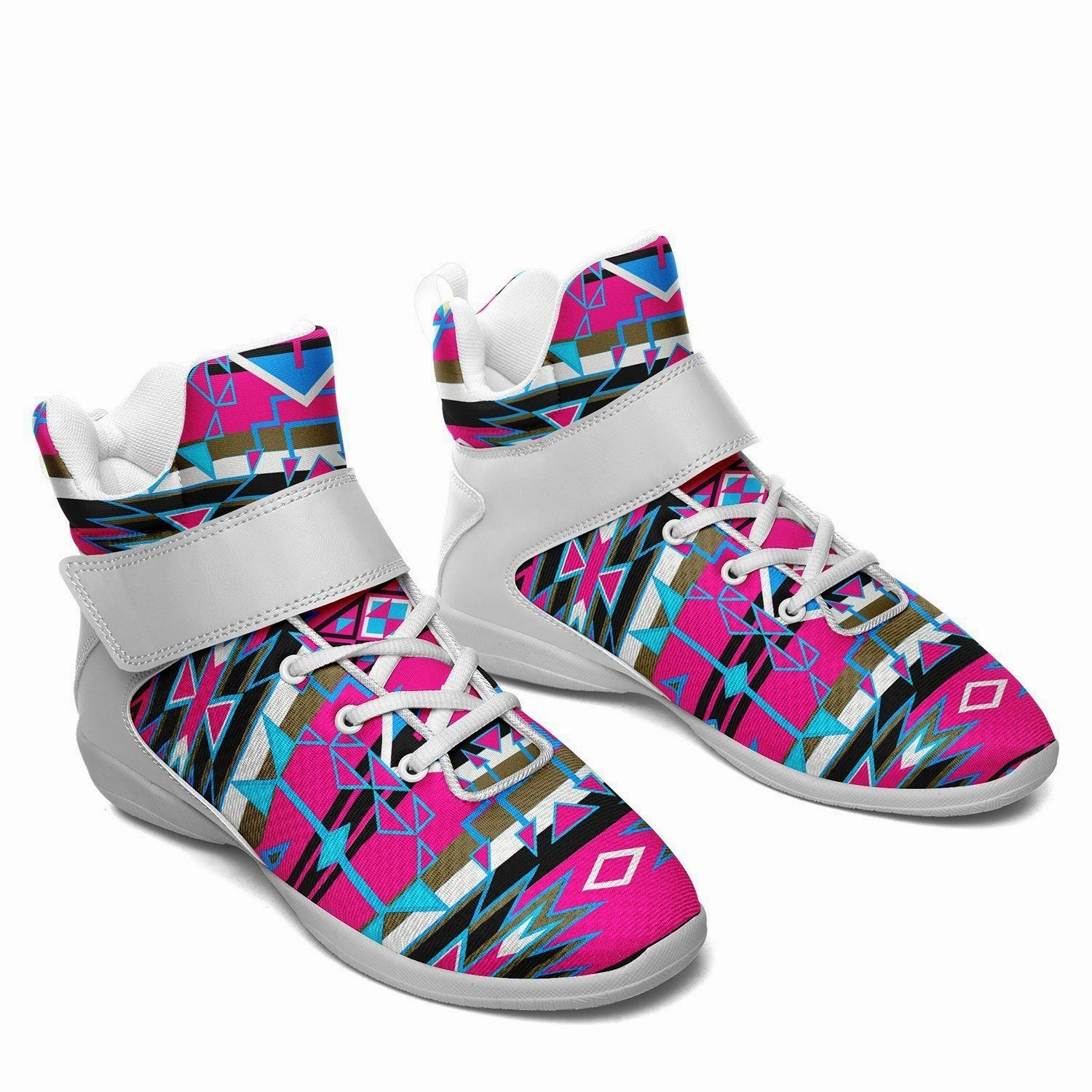 Force of Nature Sunset Storm Ipottaa Basketball / Sport High Top Shoes - White Sole Ar Basketball Shoes