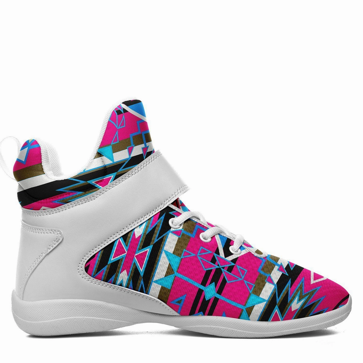 Player One Basketball Shoes Force of Nature Sunset Storm Ipottaa Basketball / Sport High Top Shoes - White Sole