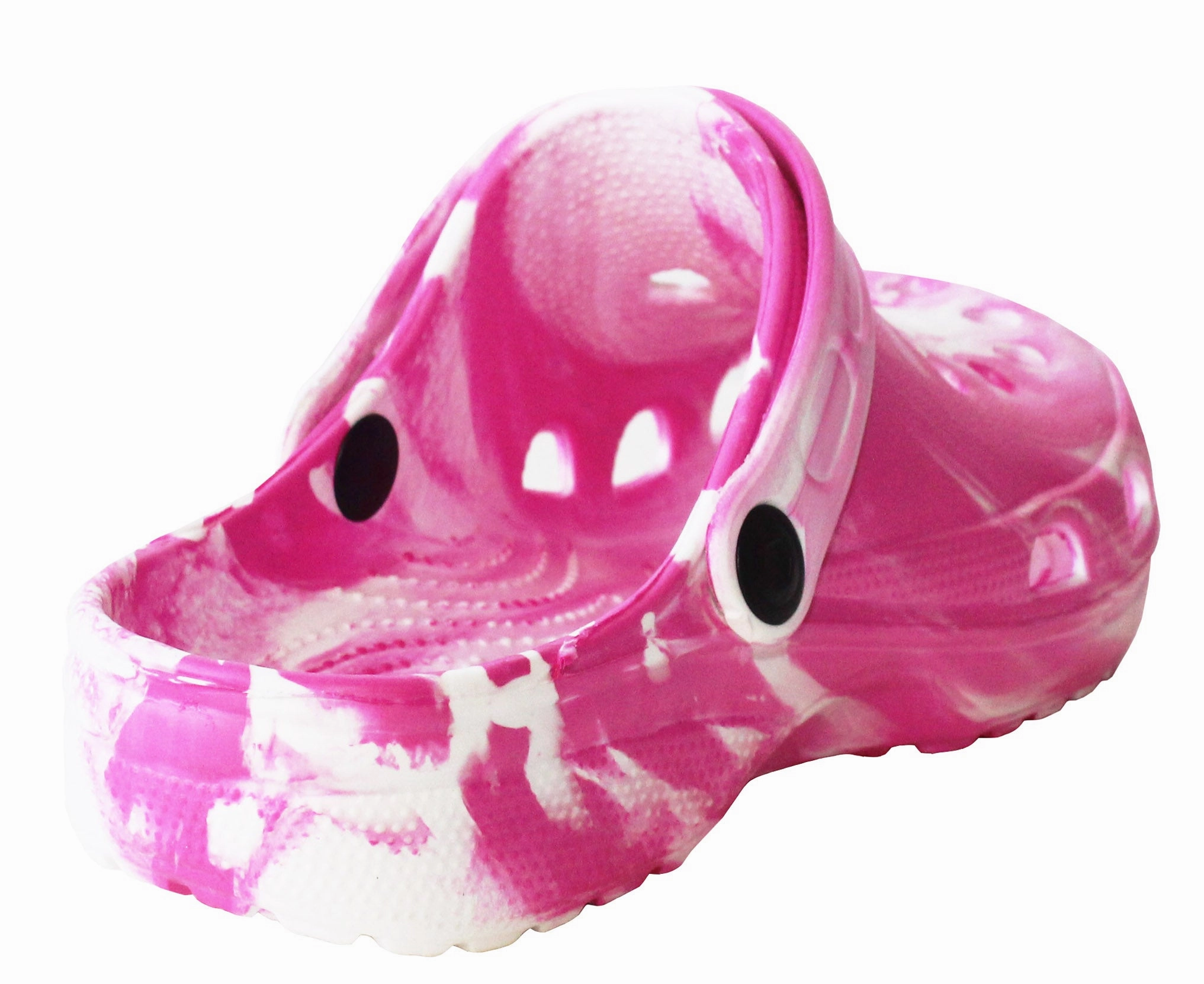 Kids Pink Clogs Lightweight EVA Breathable Girls Slip On Adjustable Garden Beach Pool Slides Sandals Pink White Bershka Clogs