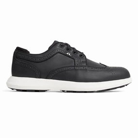 4 Golf J.Lindeberg Women's Fairway Brogue Golf Shoes - Black