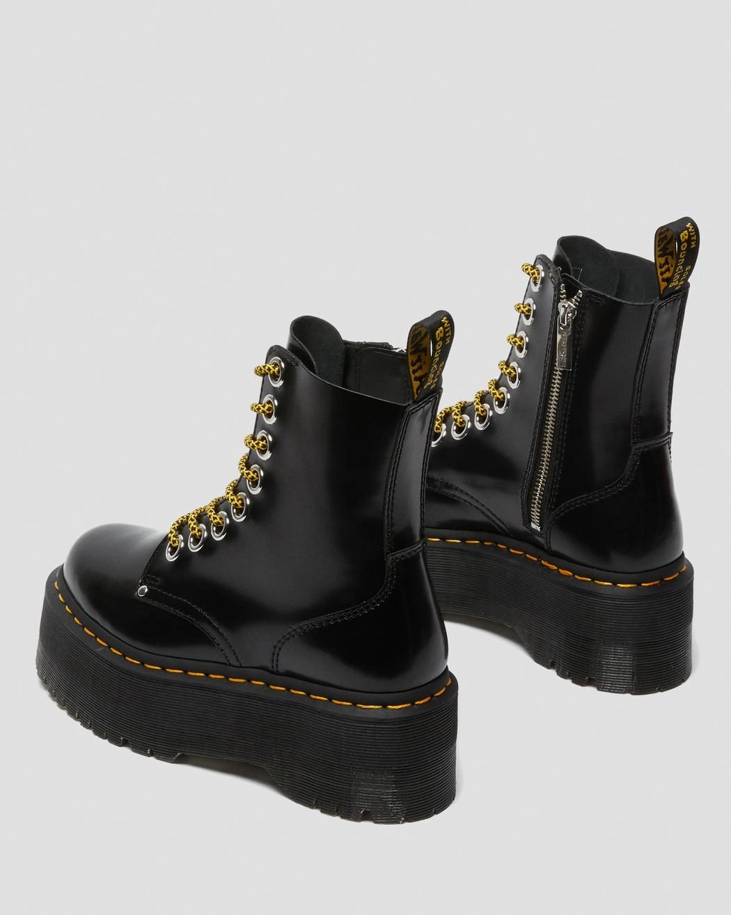 Jadon Max Black Buttero Platform Boots Combat Boots Still In Style