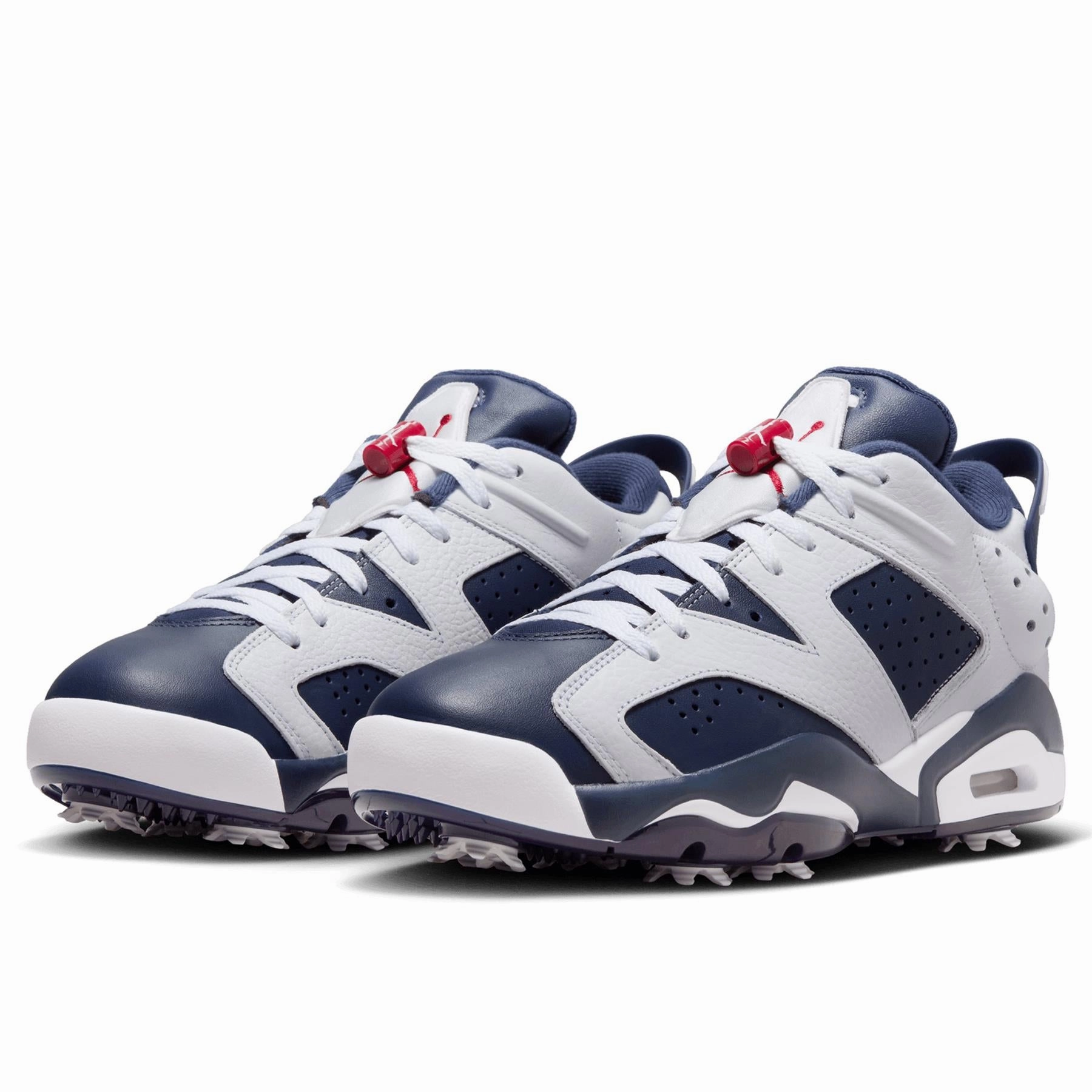 Waterproof Disc Golf Shoes Jordan Retro 6 G White/Midnight Navy/Varsity Red