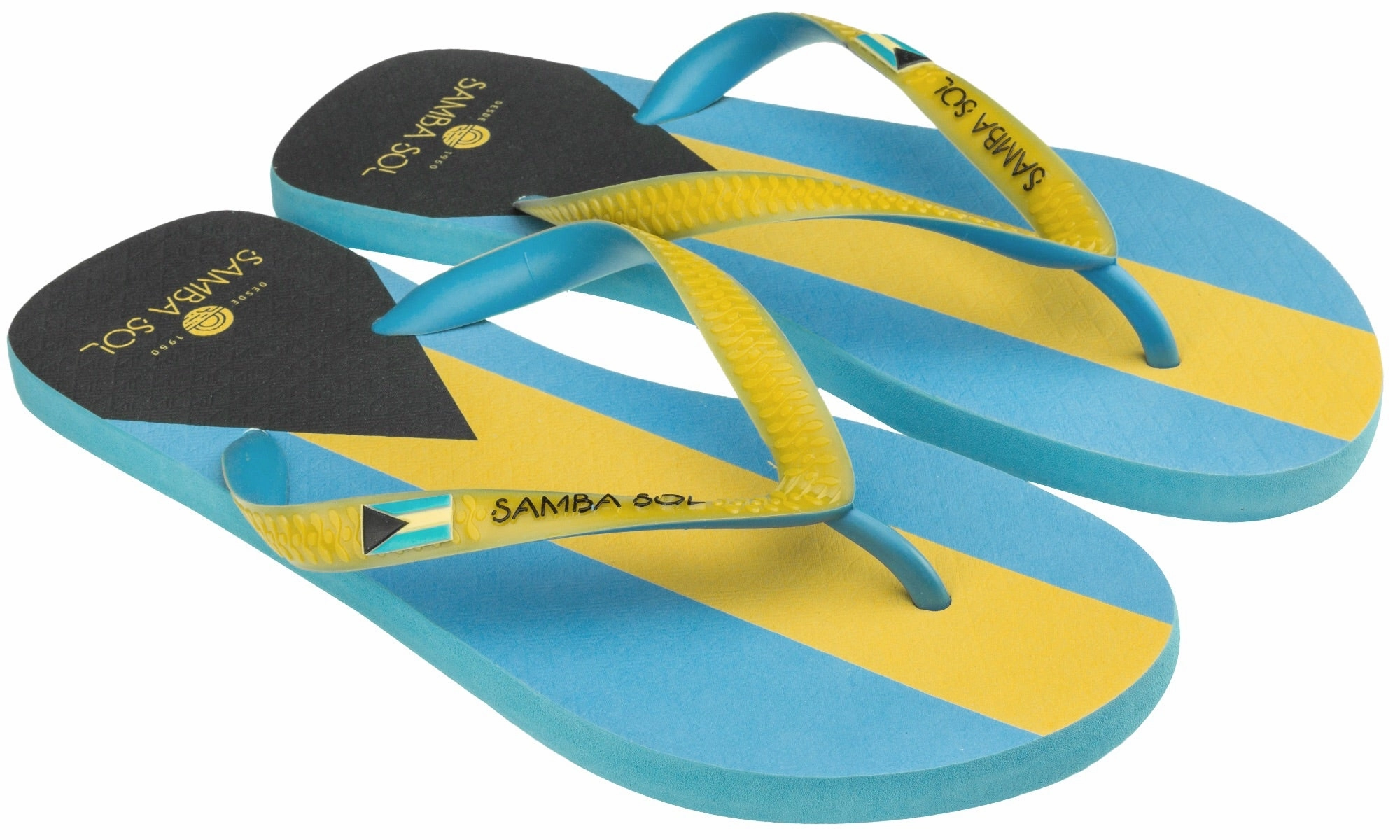 The Most Comfortable Flip Flops For Walking Samba Sol Mens Countries Collection Flip Flops - Bahamas