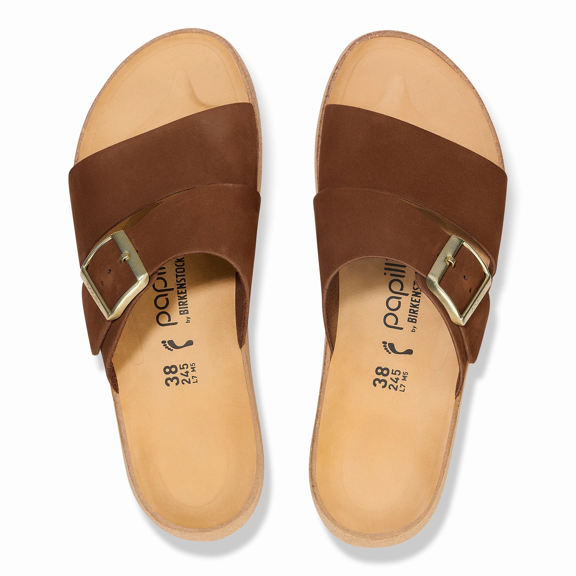 Sparkle Sandals Papillio Almina dark tea nubuck by Birkenstock