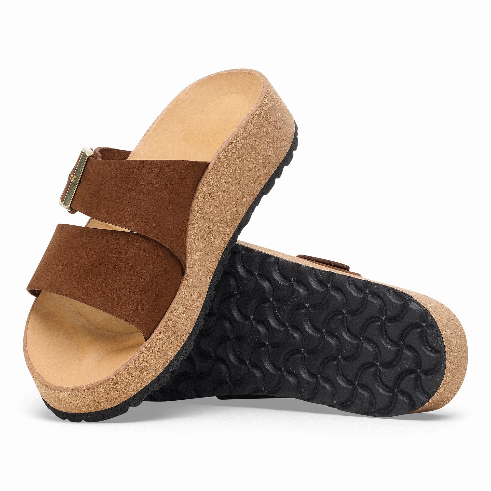 Papillio Almina dark tea nubuck by Birkenstock Slippers Sale