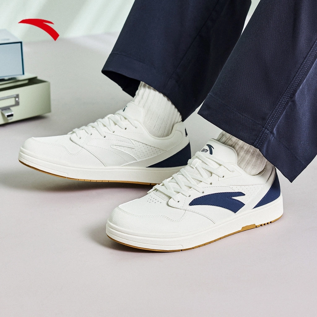 Mihara Yasuhiro Sneakers ANTA Men Lifestyle X-game Shoes Skateboard shoes 9124B8009-3 -White/Blue (Kasut Kasual Lelaki)