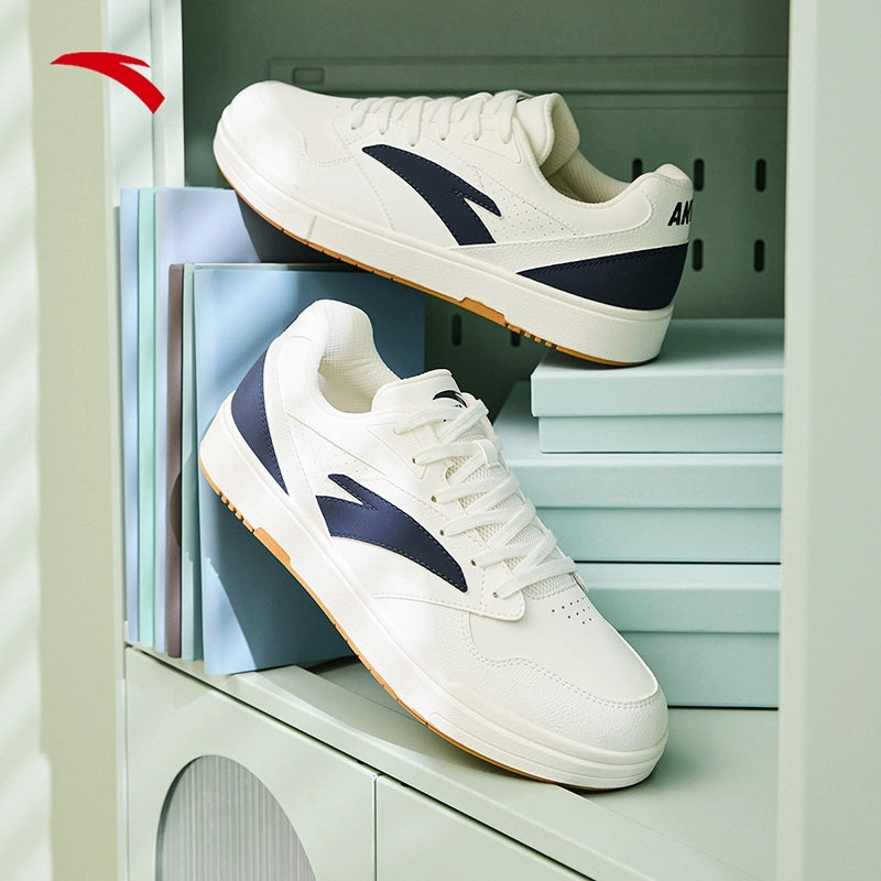 Zeba Sneakers ANTA Men Lifestyle X-game Shoes Skateboard shoes 9124B8009-3 -White/Blue (Kasut Kasual Lelaki)