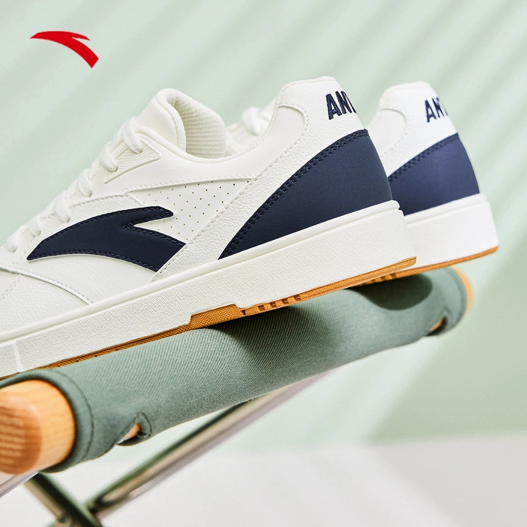 Sneakers Movies ANTA Men Lifestyle X-game Shoes Skateboard shoes 9124B8009-3 -White/Blue (Kasut Kasual Lelaki)