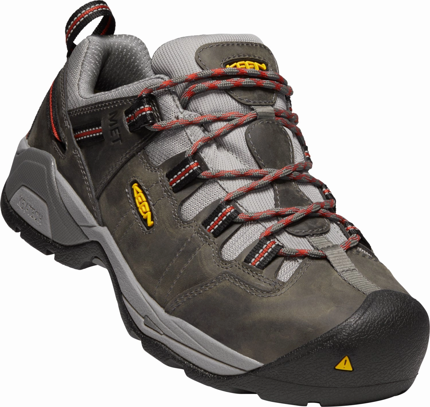 Keen Utility Mens Detroit XT Int Met Steel Grey/Bossa Nova Leather Work Shoes Work Boots For Diabetic Man