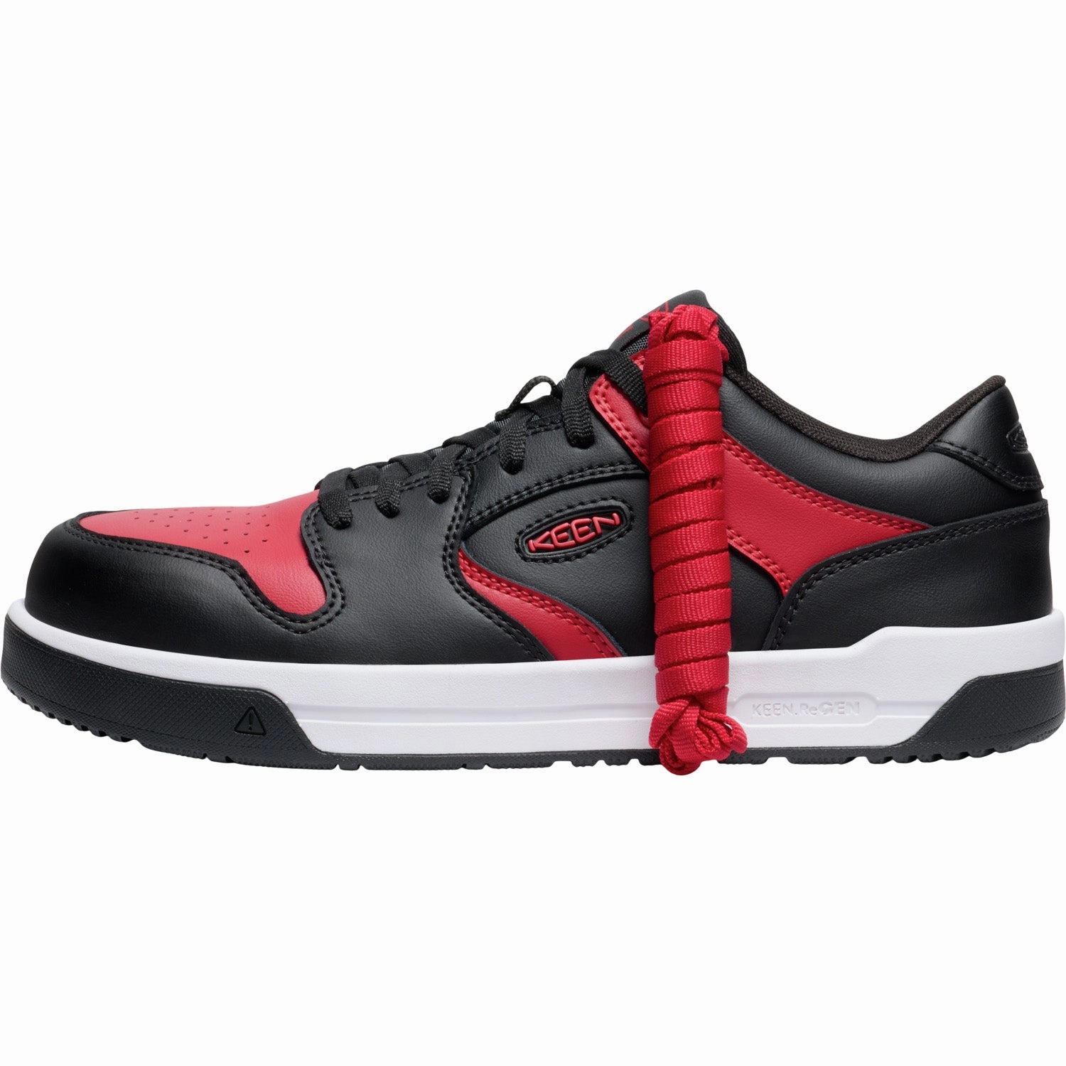 Keen Utility Mens Overton CT Salsa/Black Leather Work Shoes 600g Insulated Work Boots