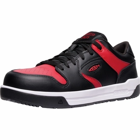 Best High End Work Boots Keen Utility Mens Overton CT Salsa/Black Leather Work Shoes