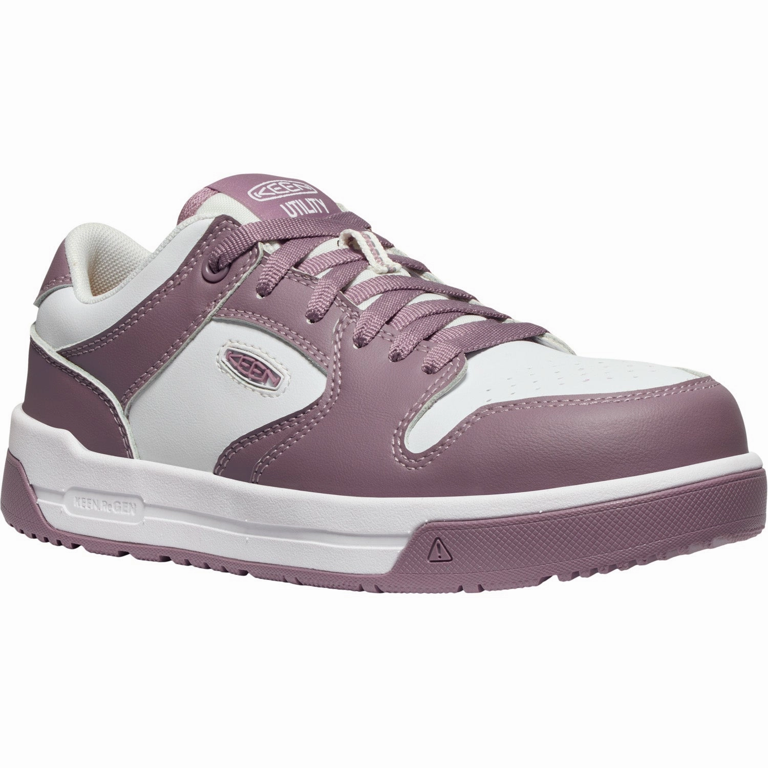 Cowgirl Work Boots Keen Utility Womens Overton CT Toadstool/Star White Leather Work Shoes