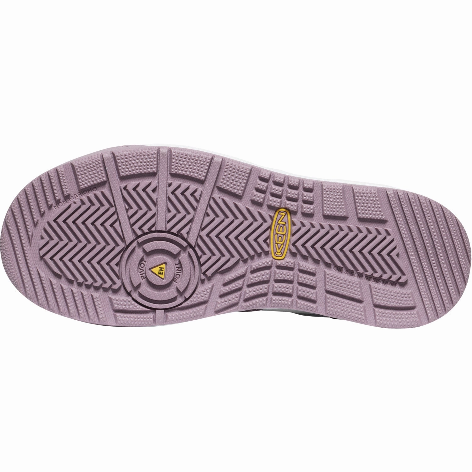 Keen Utility Womens Overton CT Toadstool/Star White Leather Work Shoes Flat Sole Work Boot