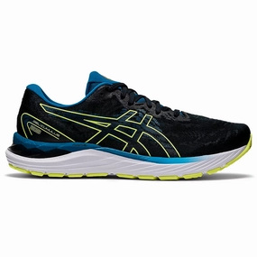 Men's Asics Gel-Cumulus 23, Black/Glow Yellow, 11 D Medium Asics Volleyball Shoes Sky Elite