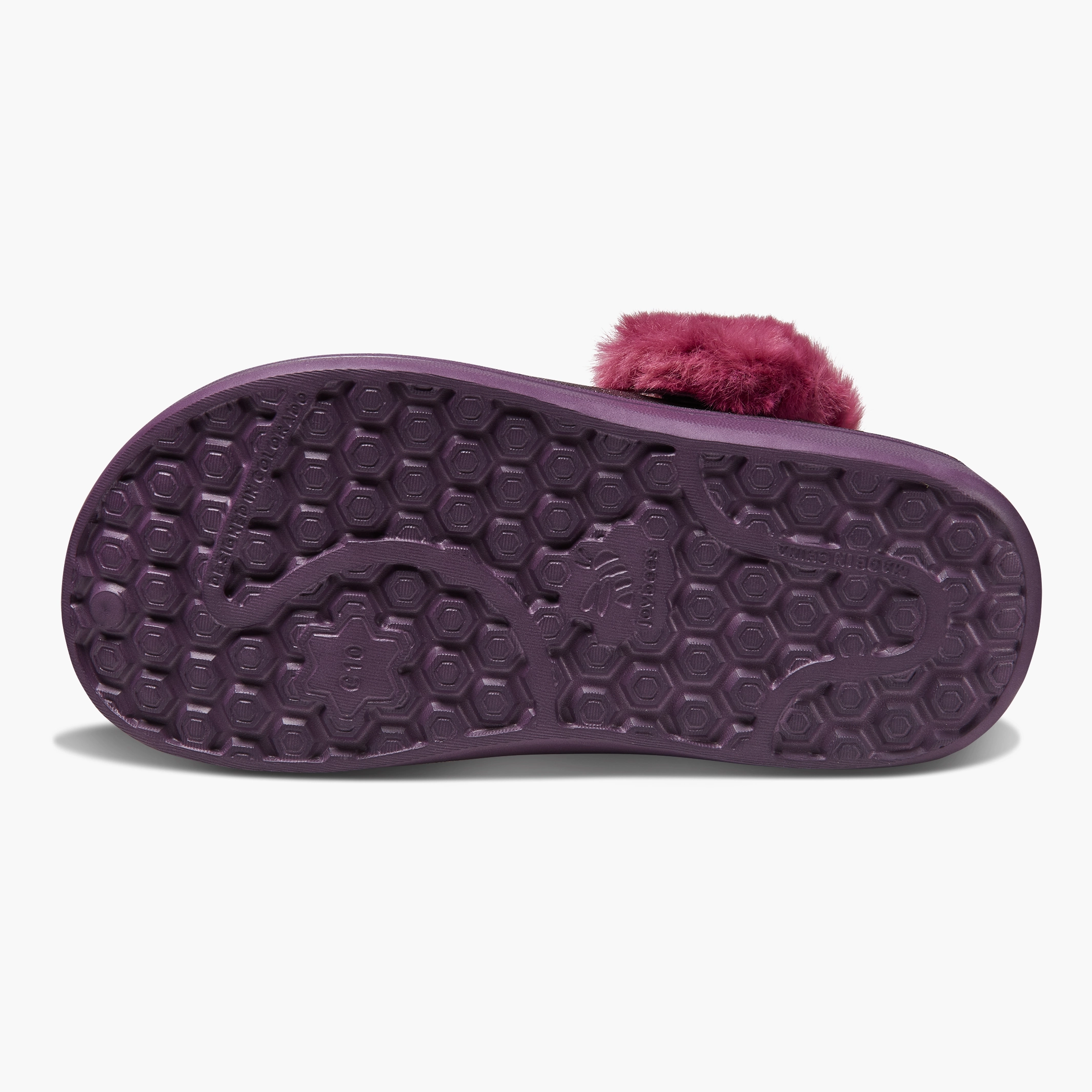 White Platform Clogs Kids' Varsity Lined Clog with Popinz  Glitter