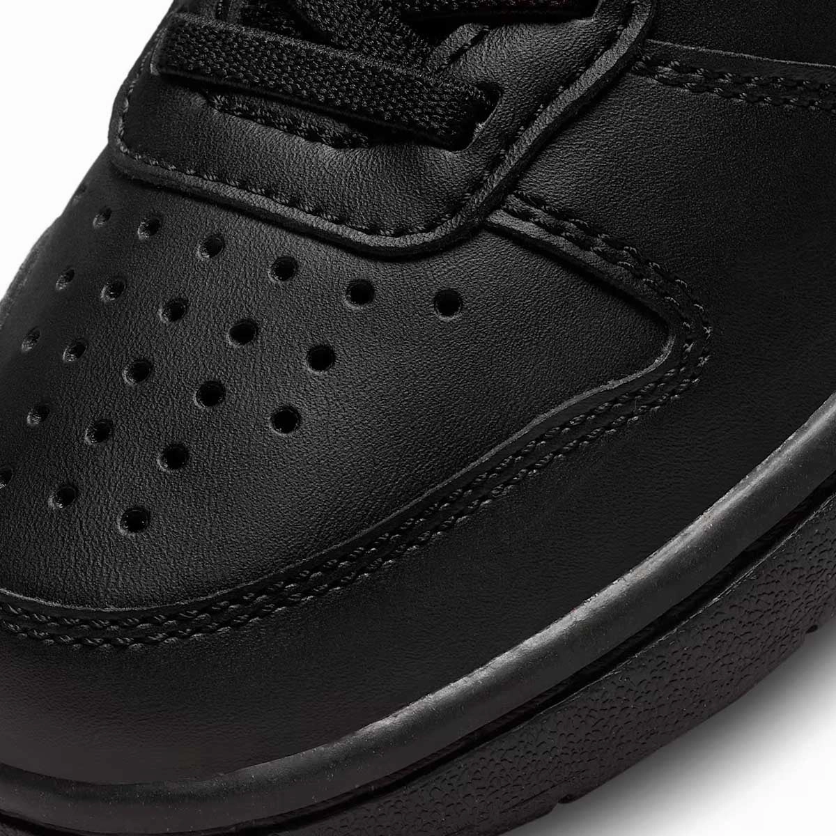 Nike Dunk Low Retro Se Casual Shoes Kids Court Borough Low Recraft 'Triple Black'