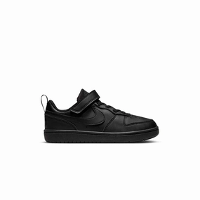 Kids Court Borough Low Recraft 'Triple Black' Nike Zoom Vomero 5 Casual Shoes
