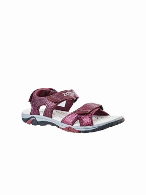 Running shoes trail Kids Girl Glitter Embroidered Logo Sandals,Wine