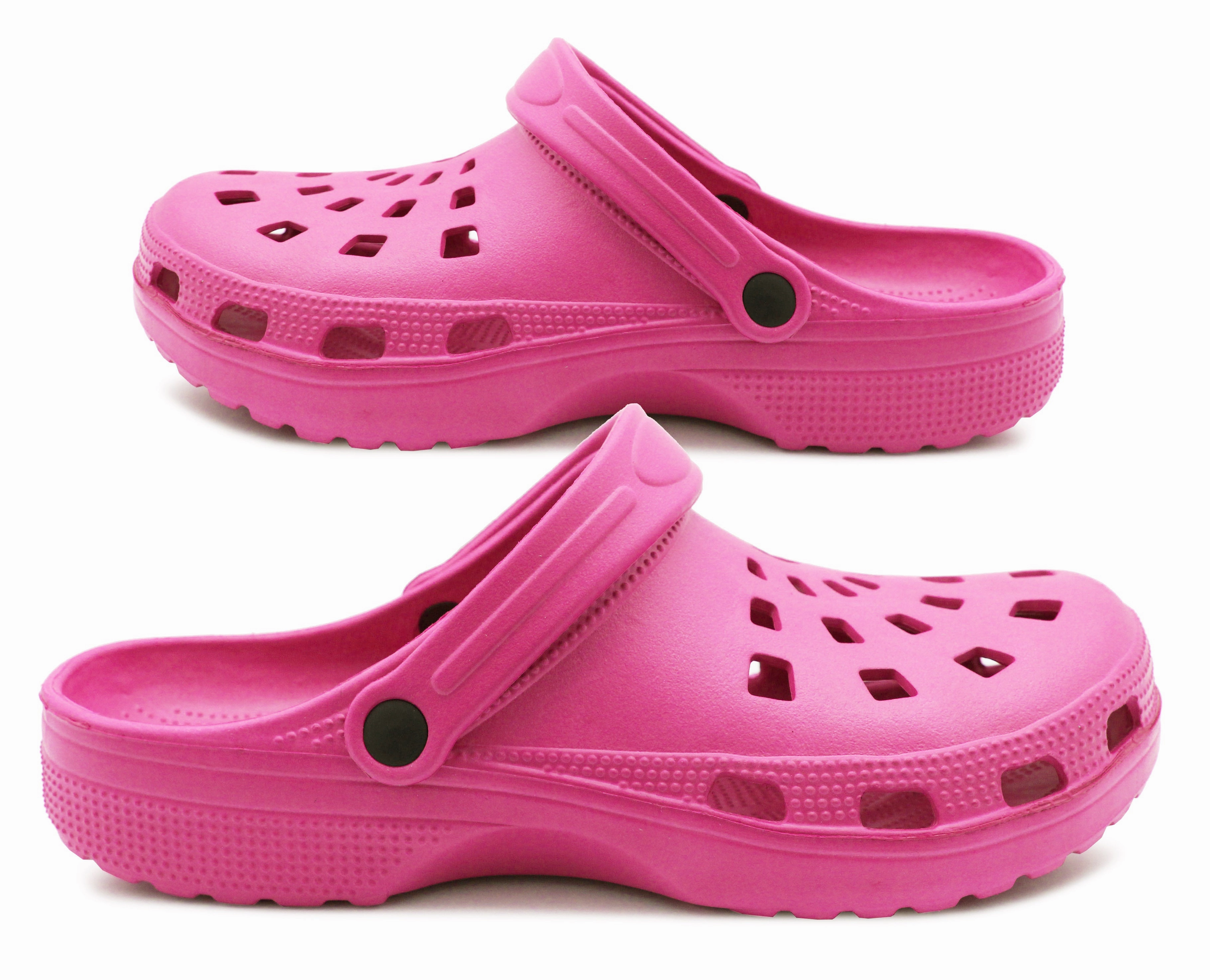 Kids Unisex Pink Clogs Lightweight EVA Breathable Unisex Boys Girls Slip On Adjustable Garden Beach Pool Slides Sandals Thea Clogs