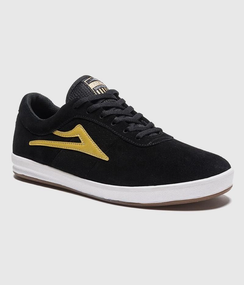 Lakai Sheffield XLK Skate Shoes Blue/Gold Suede Skate Shoes 272