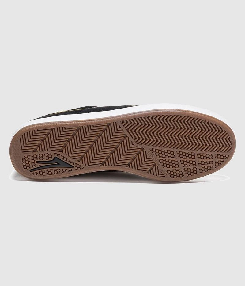 For Roofing Skate Lakai Sheffield XLK Skate Shoes Blue/Gold Suede