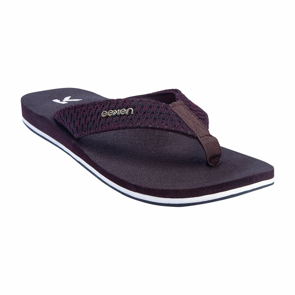 Eeken EFBG2016 Brown Lightweight Everyday Flip Flops For Men Kids Flip Flops