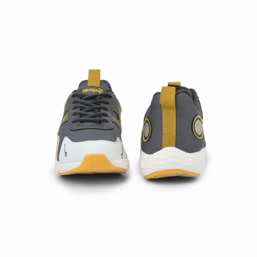 Leap7x Sports Lacing Shoes For Kids (D.Grey) CARRY-04L By Liberty Best Shoes To Run A Half Marathon