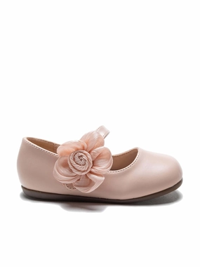 Water Resistant Walking Pink Yasmine Blooming Flats