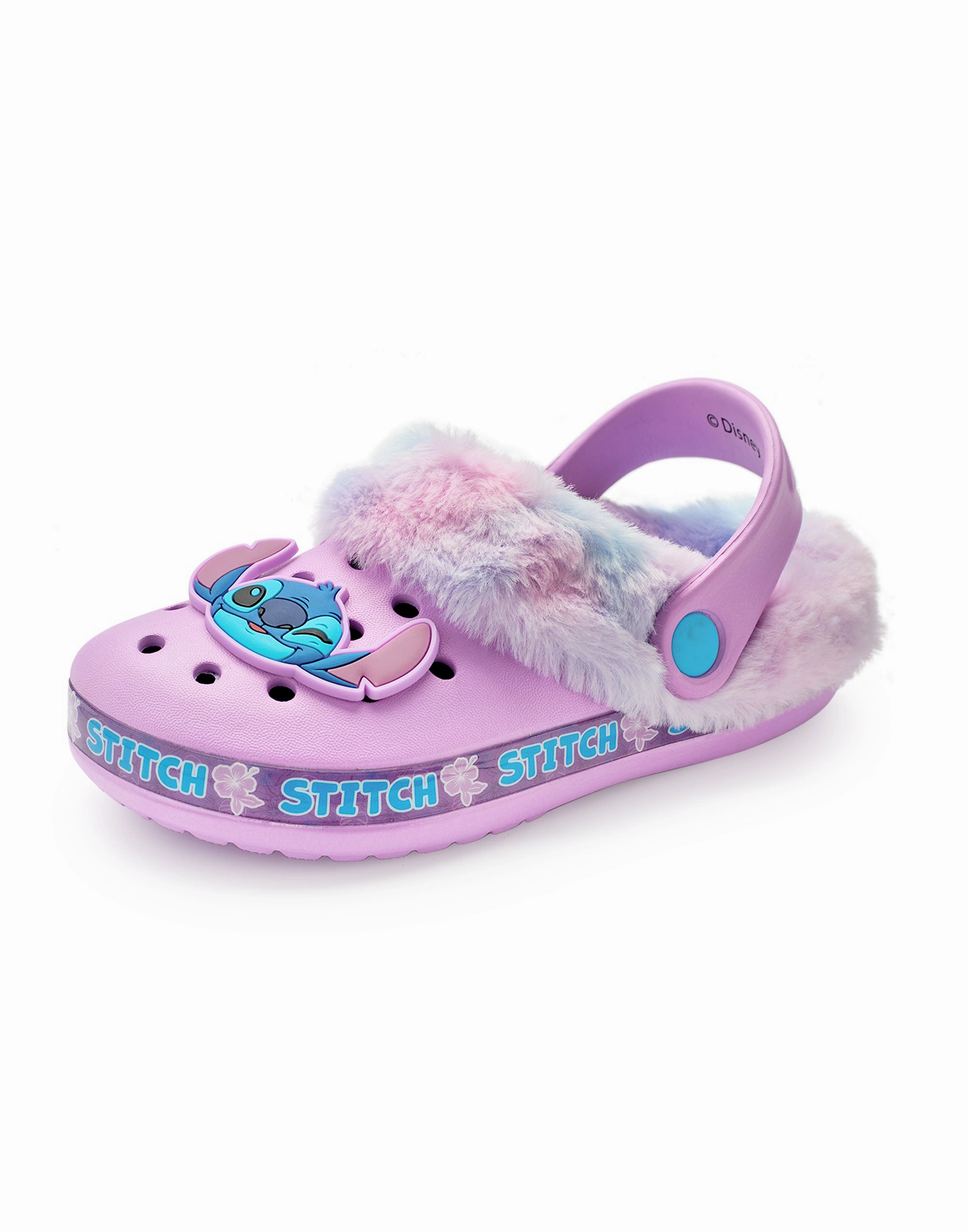 Walking Hiking Disney Lilo & Stitch Fur Lined Girls Purple Clogs
