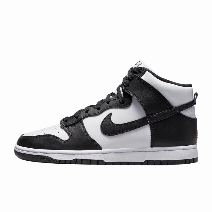 Nike scarpa sneakers alta da uomo Dunk High Retro DD1399-105 bianco-nero Rarest Nike Shoe