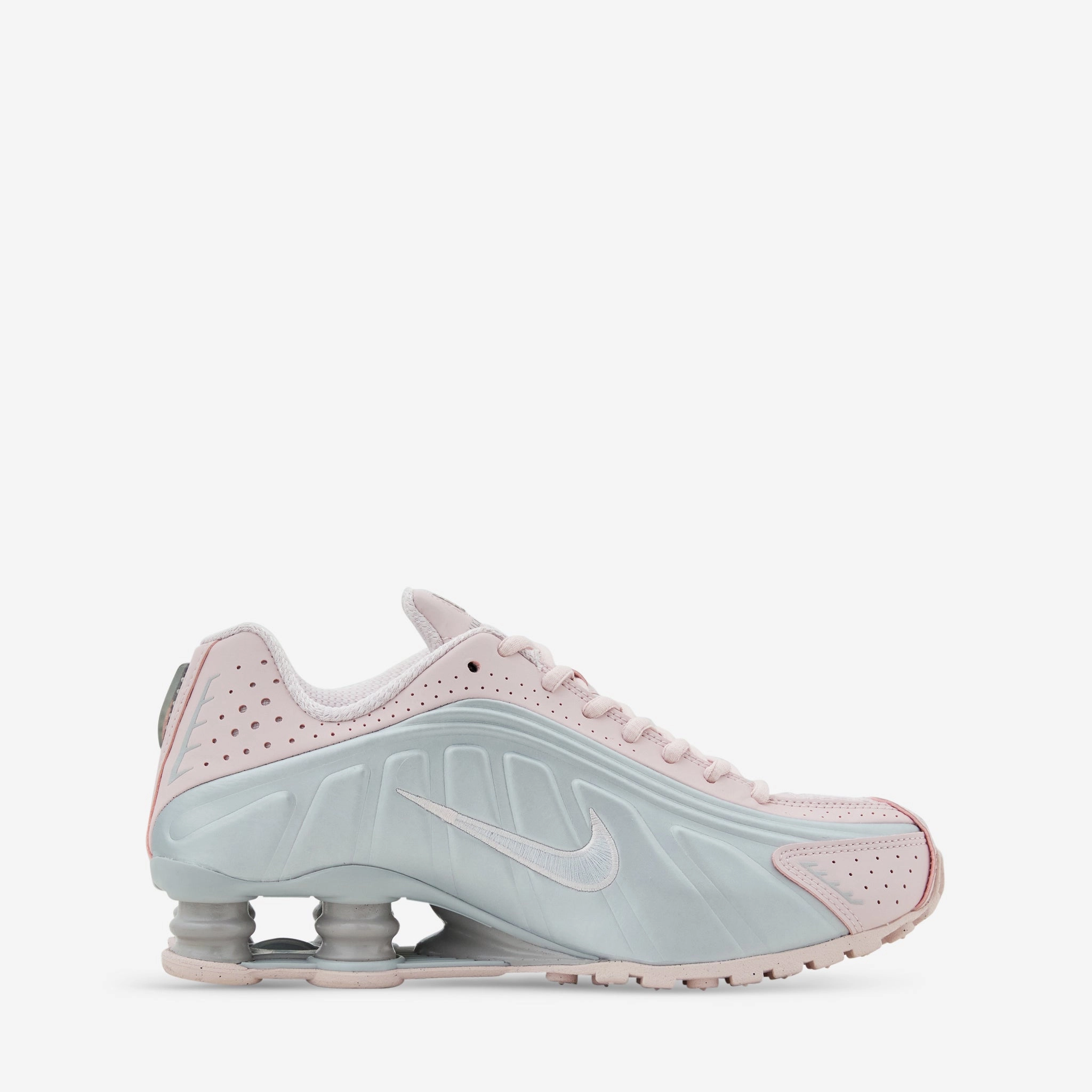 Women's Shox R4 Barely Rose | Metallic Platinum Nike Vapor Air Max Shoes