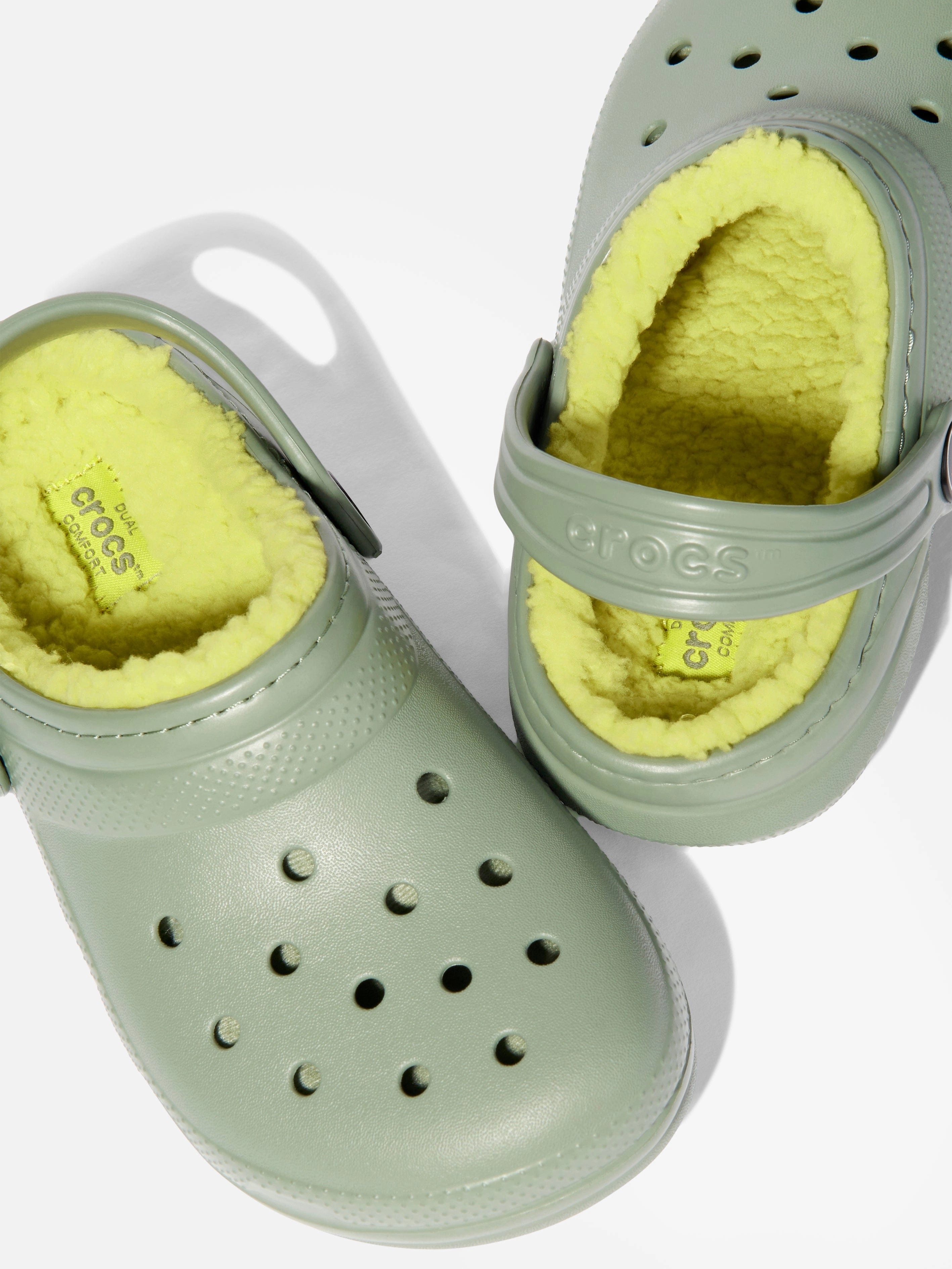 Crocs Kids Classic Lined Clog in Green Nothinz Clogs