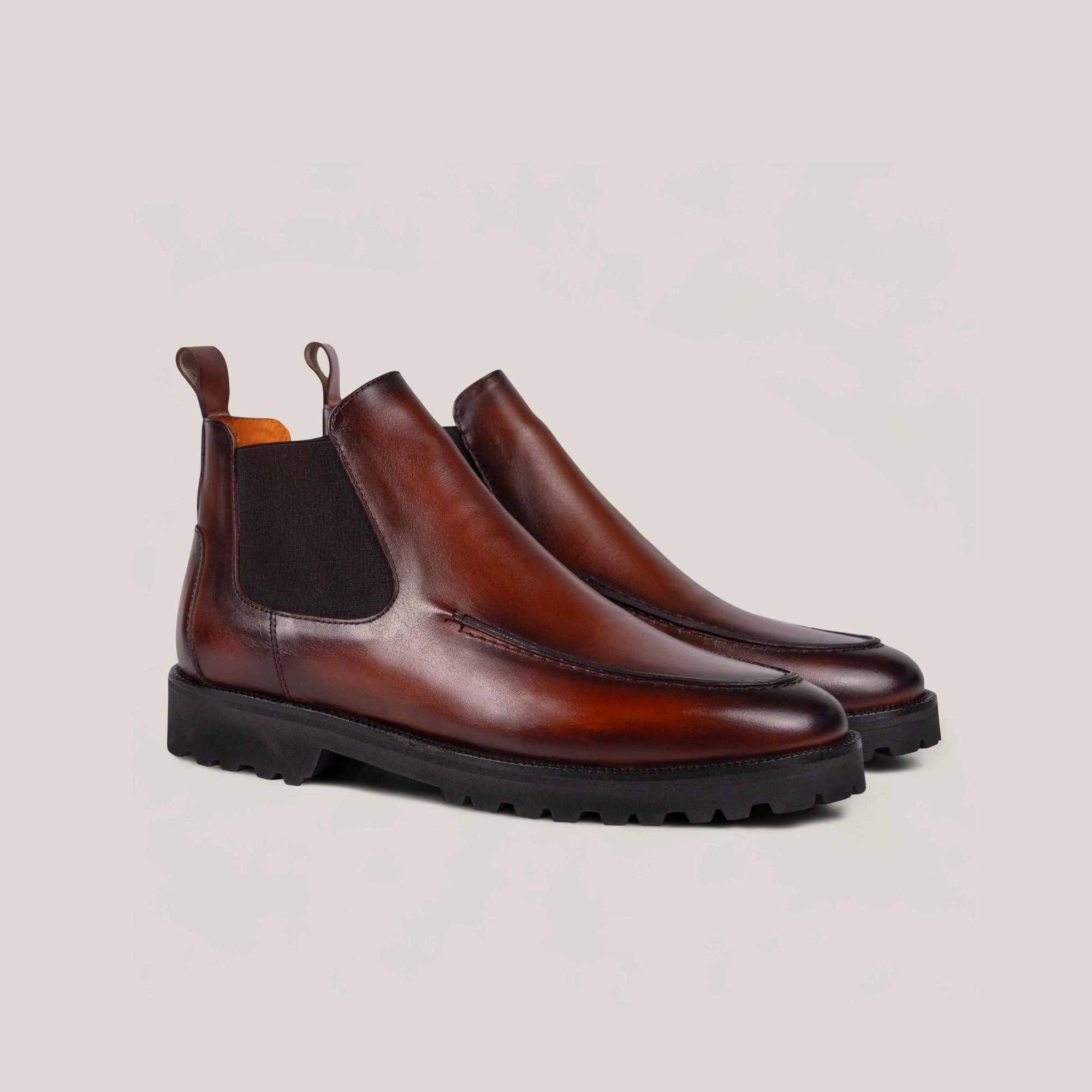 Livorno Country - Cognac Brown Patina Leather - Chelsea Boots Kodiak Mckinney Chelsea Boots