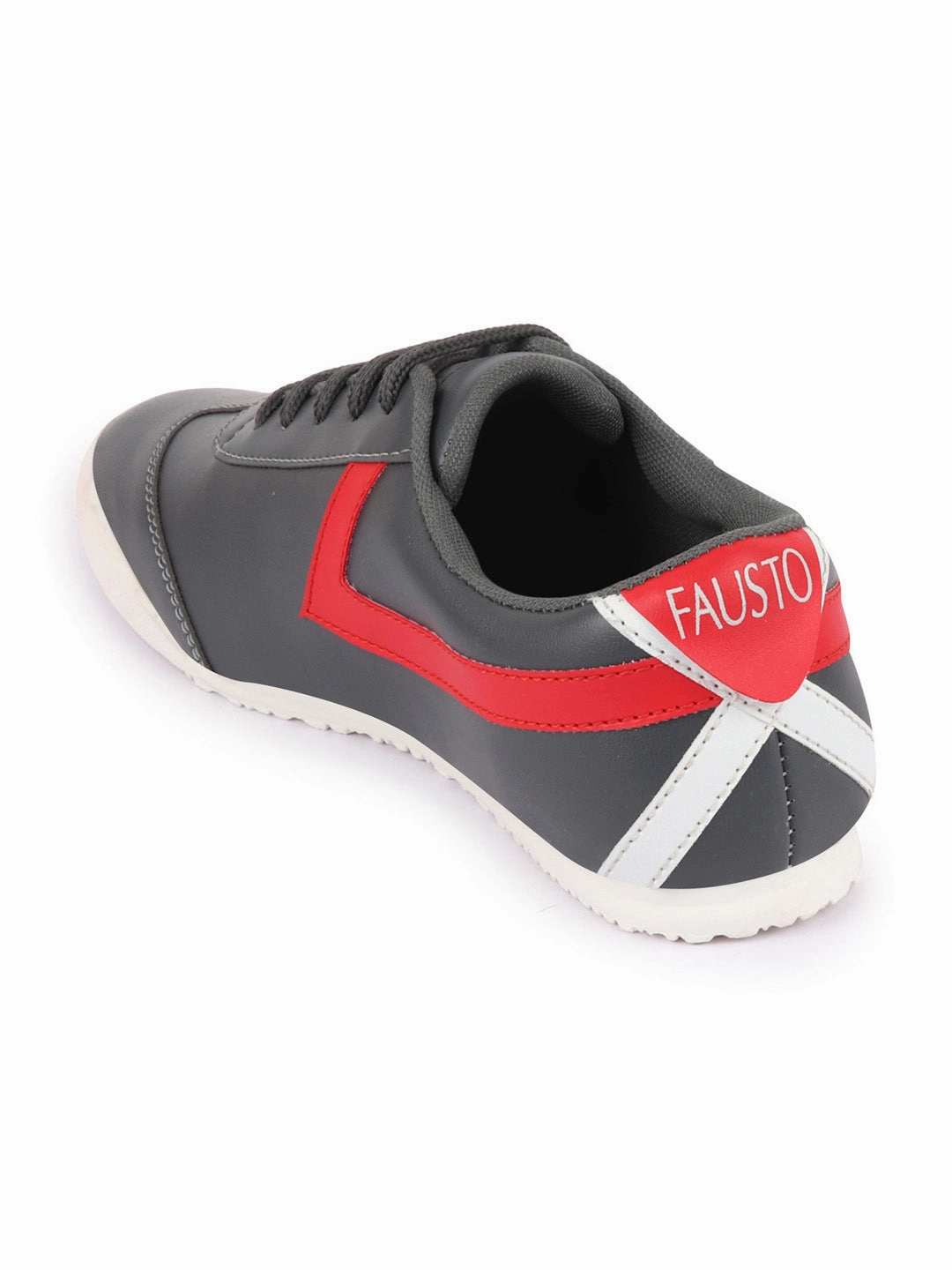 Trendy Sneakers 2024 Men Grey Lace-Up Classic Striped Sneakers Casual Shoes