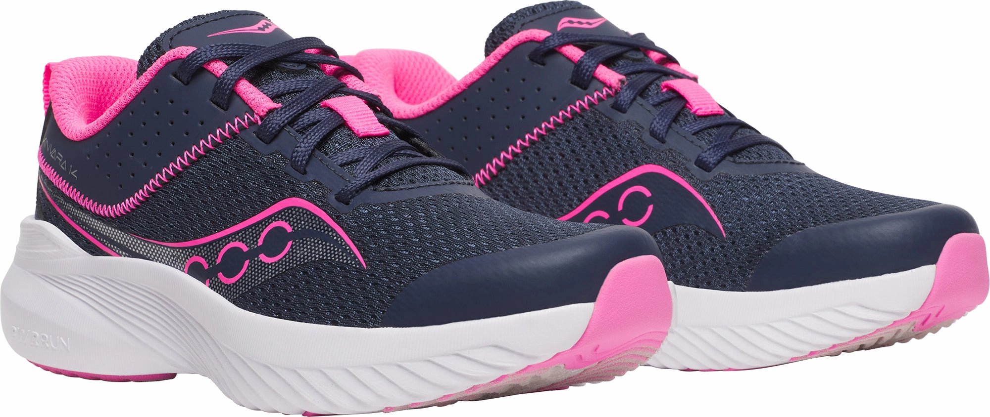 Best Shoe For Running Marathon Saucony Kinvara 14 LTT Junior Running Shoes - Blue