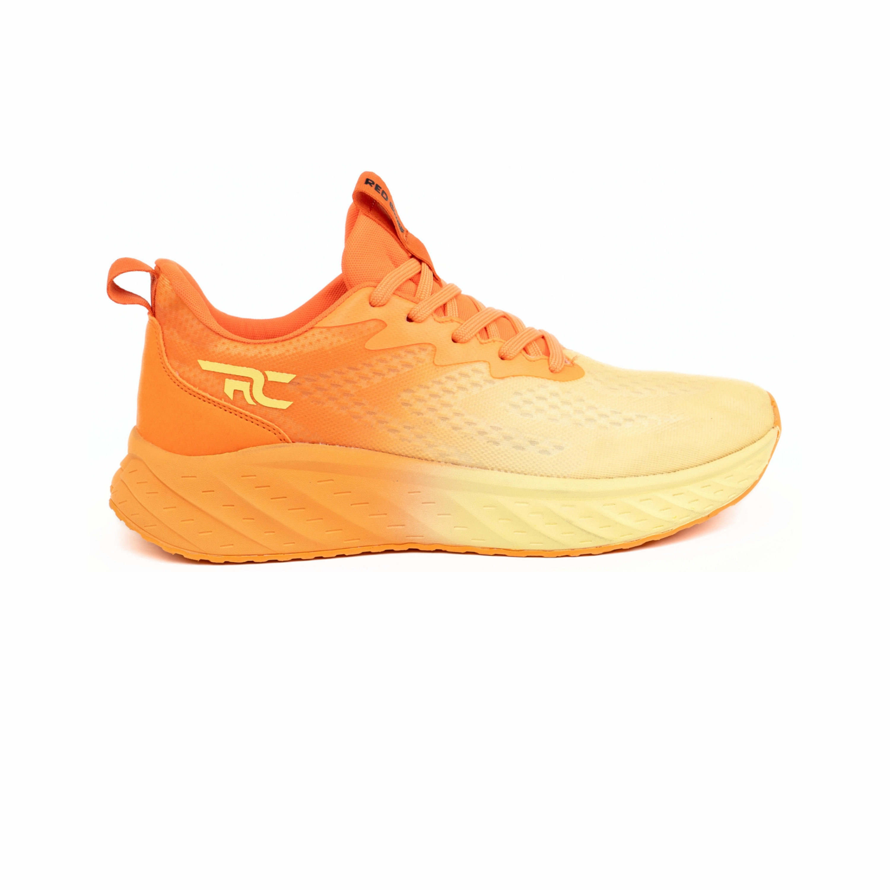 Red Chief Sports Orange-Yellow Running Shoes For Men R1712 F044 Gymnastics Road Running Shoes