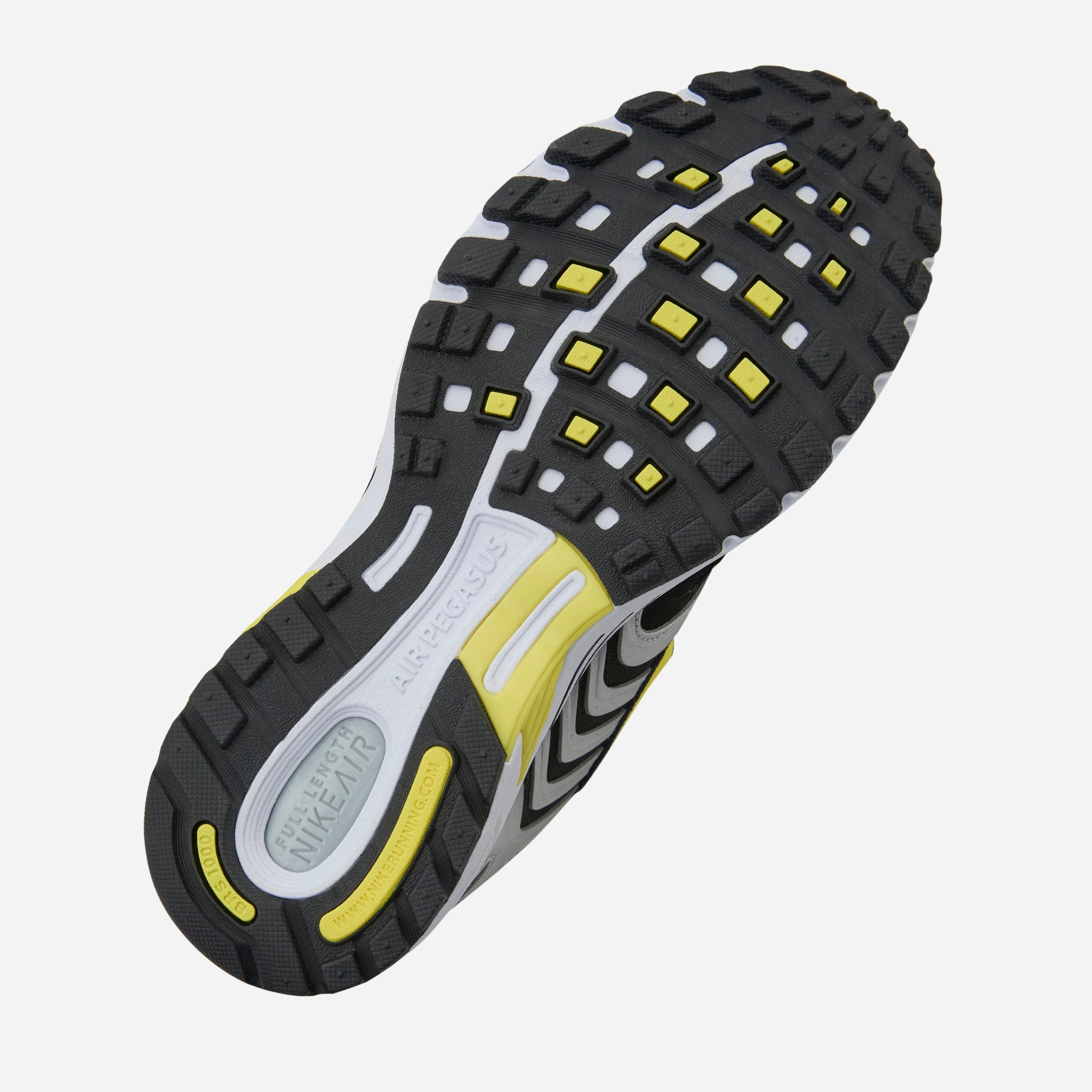 Vintage Nike Air Shoes Women's Air Pegasus 2005 White | Opti Yellow | Metallic Silver | Black