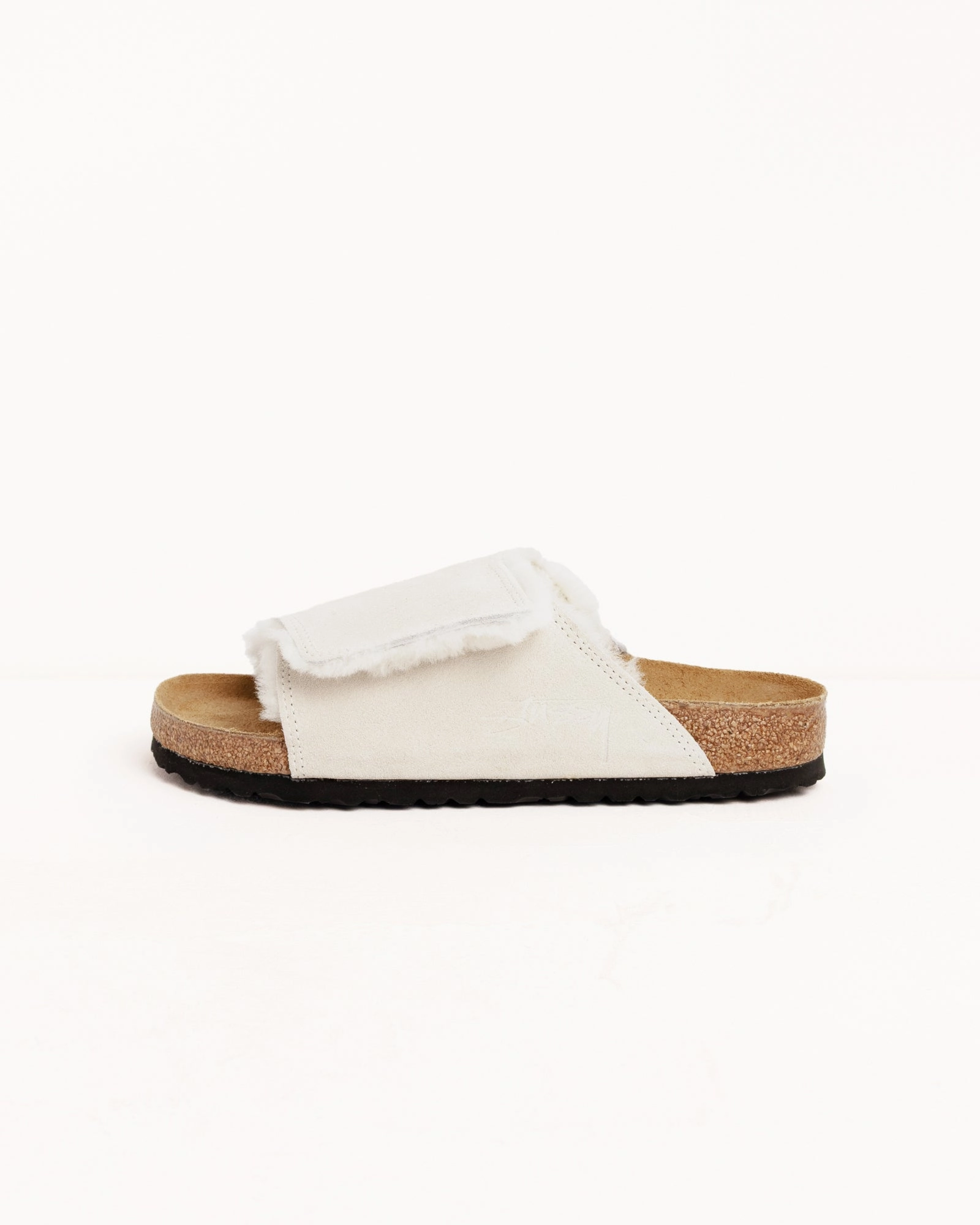 STSSY & BIRKENSTOCK SOLANA SHEARLING SLIDE Sale Sandals