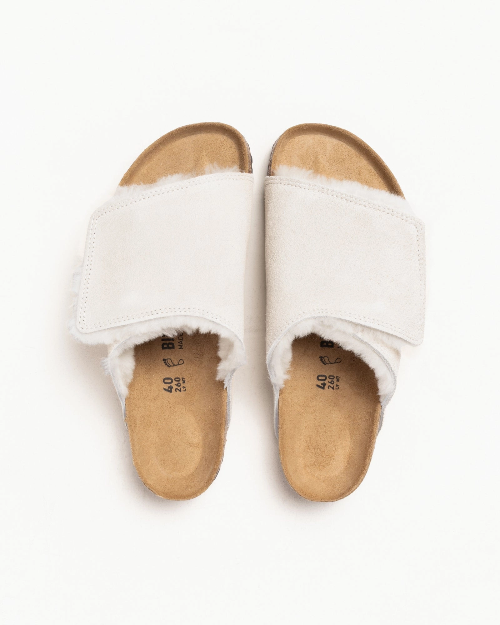 STSSY & BIRKENSTOCK SOLANA SHEARLING SLIDE Youth Sandals