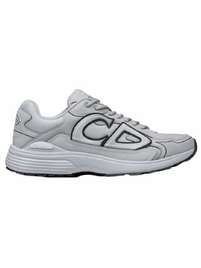 Sneakers Snoopy B30 CD Logo Patch Technical Fabric Low Top Sneakers Grey Dior