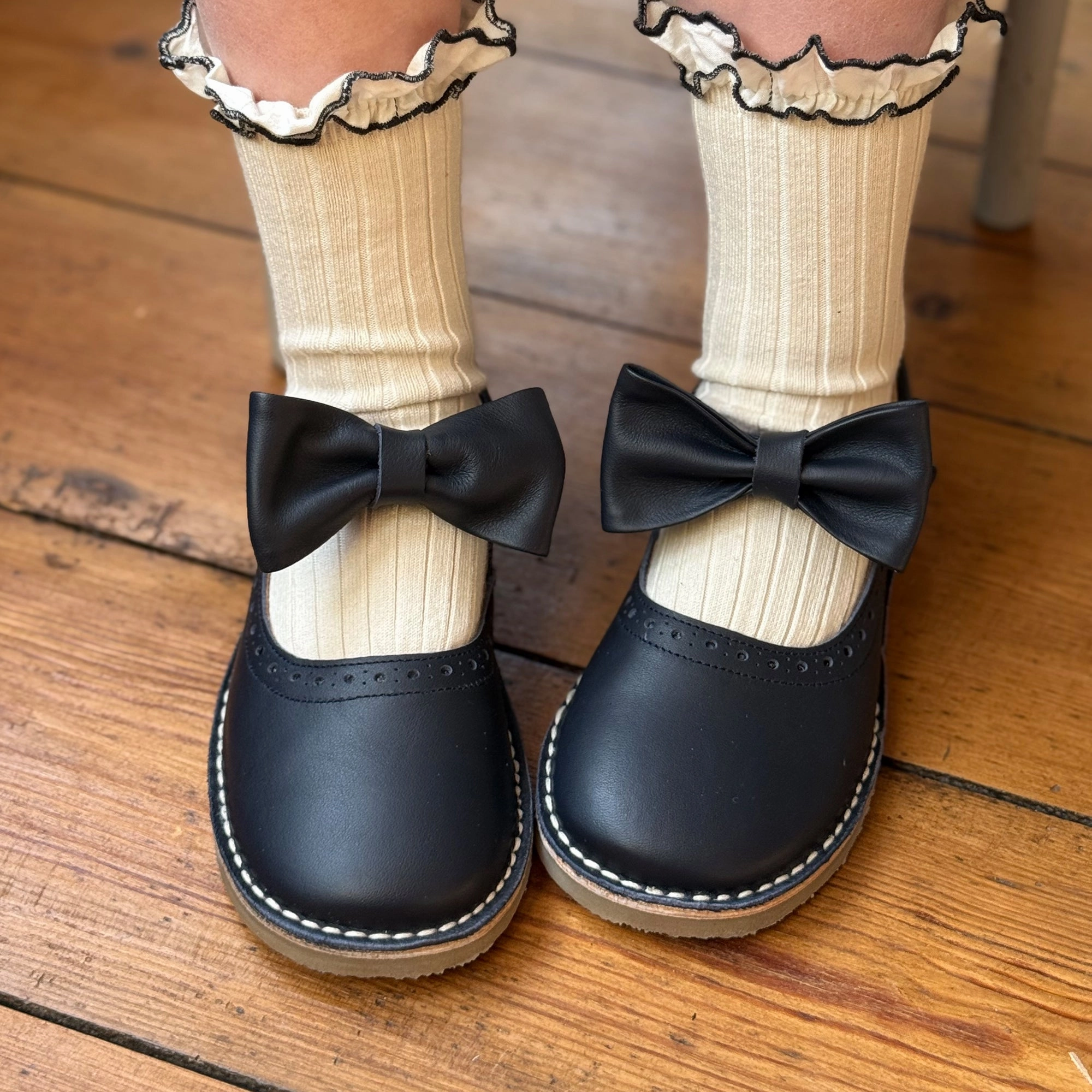 Mary Jane Shoes For Infants Martha Bow Mary Jane Kids Shoe Navy Leather