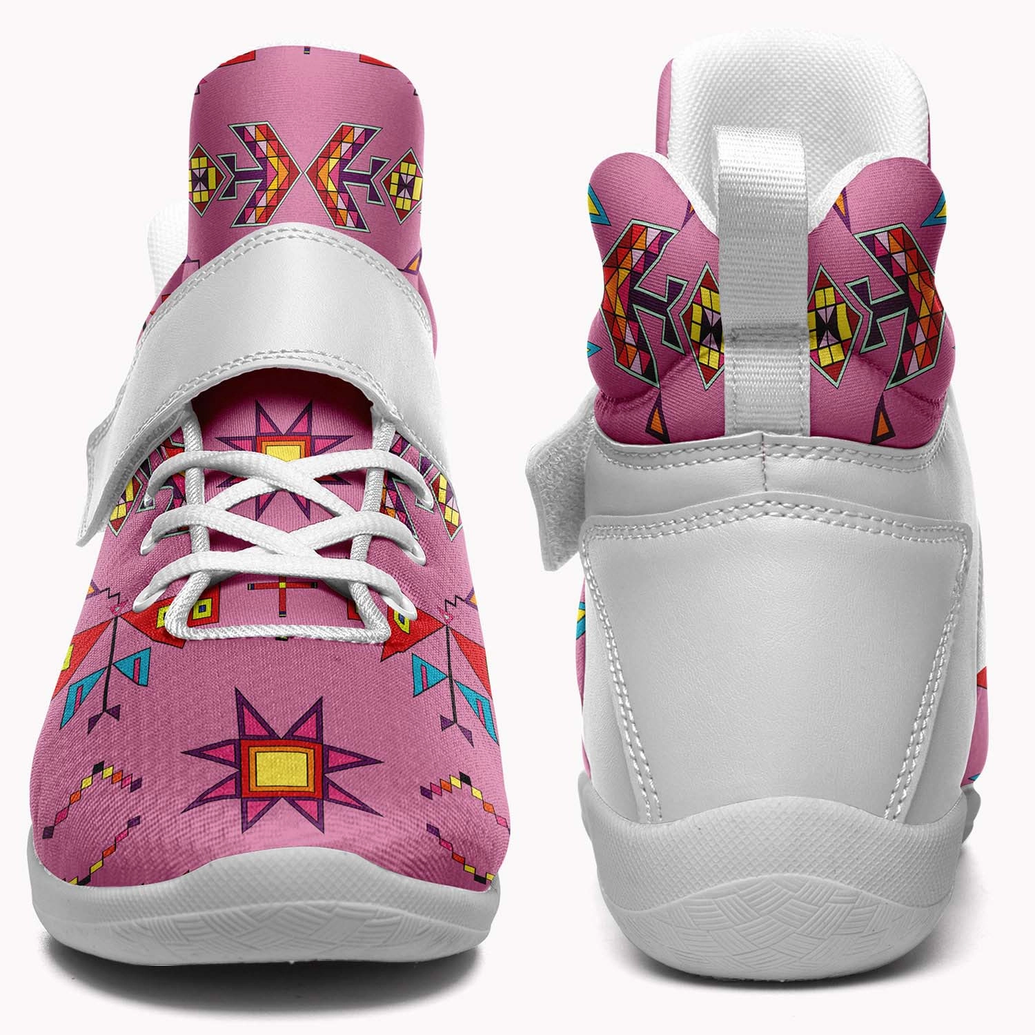 Scattered Generations Pink Ipottaa Basketball / Sport High Top Shoes - White Sole Blue Basketball Shoes 2012