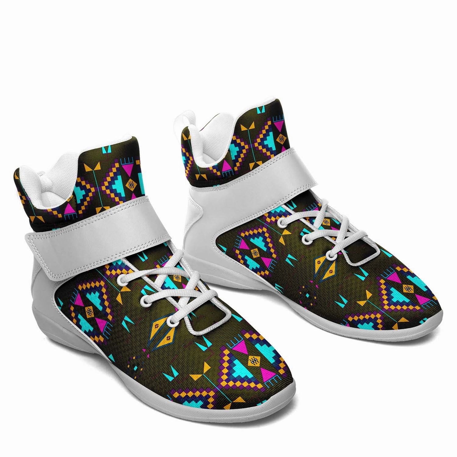 Rite of Passage Olive Ipottaa Basketball / Sport High Top Shoes - White Sole Basketball Shoes Air