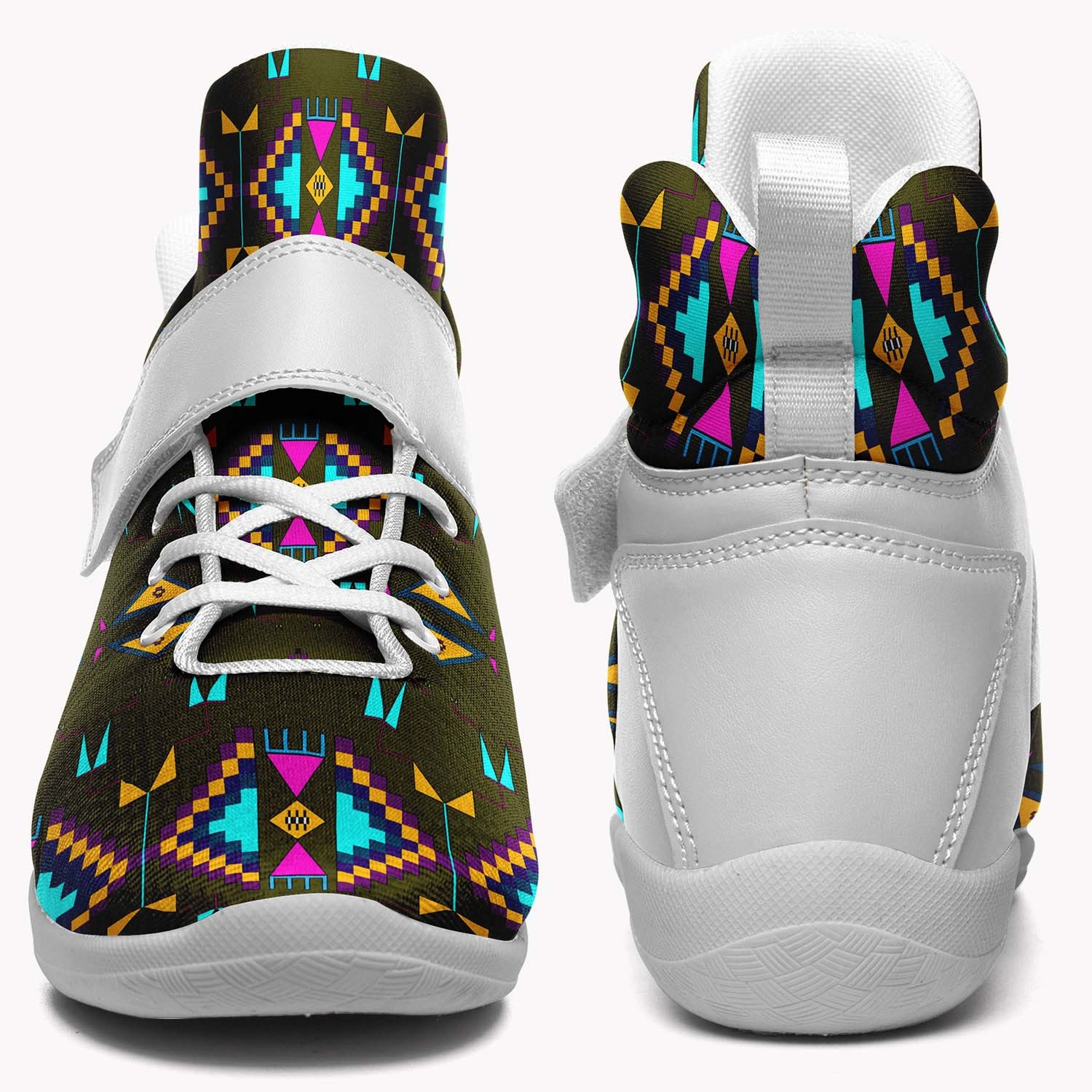 Rite of Passage Olive Ipottaa Basketball / Sport High Top Shoes - White Sole Blue Basketball Shoes 2014