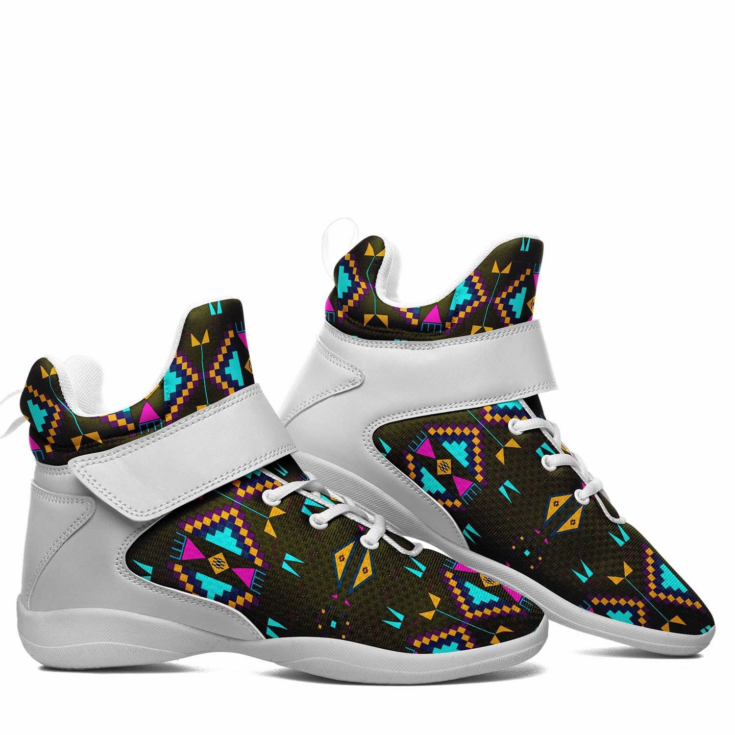 Rite of Passage Olive Ipottaa Basketball / Sport High Top Shoes - White Sole Reign Basketball Shoes