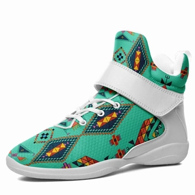 Travois Tipi Smoky Sky Ipottaa Basketball / Sport High Top Shoes - White Sole Stupidly Light Basketball