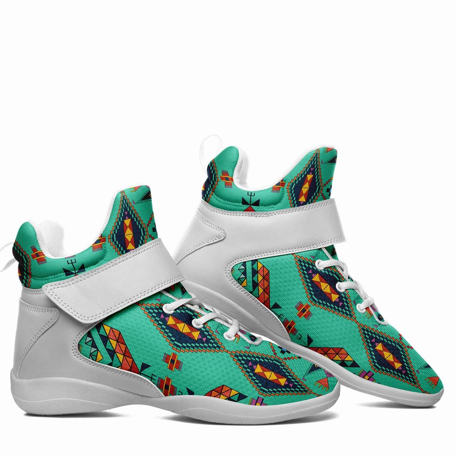 Basketball Shoes With Bounce Travois Tipi Smoky Sky Ipottaa Basketball / Sport High Top Shoes - White Sole