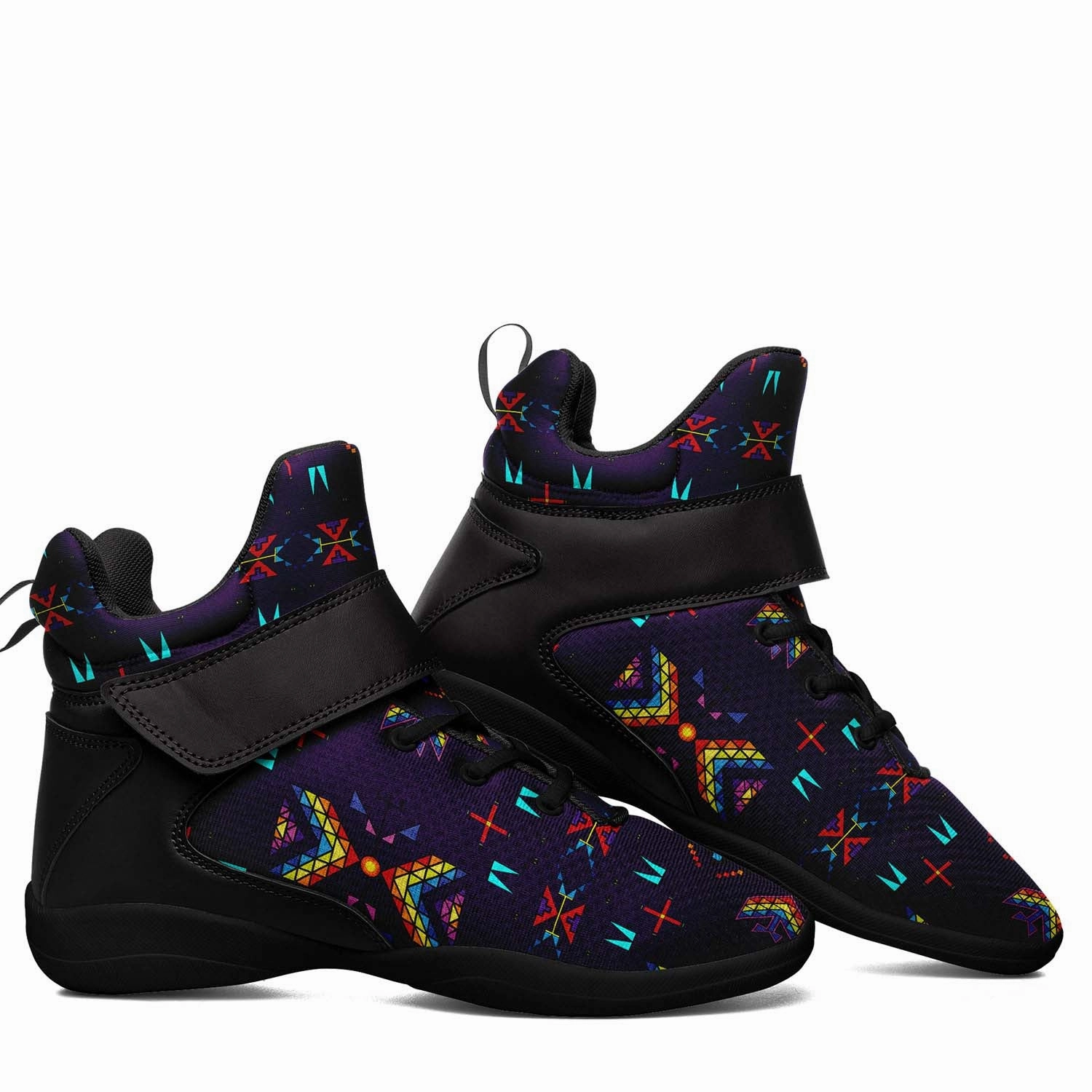 Rainy Chief Rainbow Dark Purple Ipottaa Basketball / Sport High Top Shoes - Black Sole Basketball Shoes Anthony Edwards